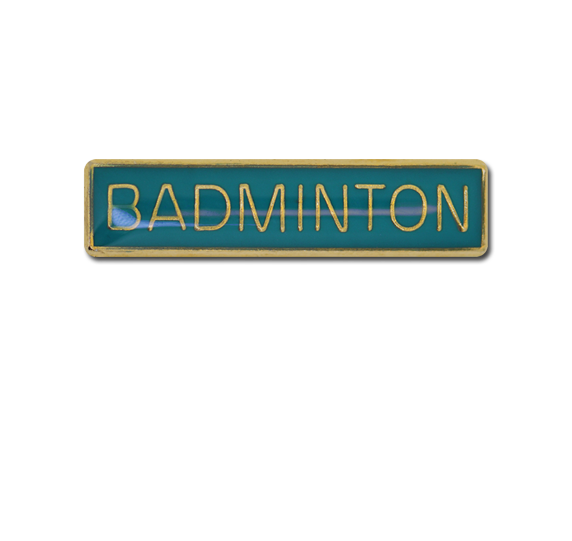 Badminton Small Bar Badge