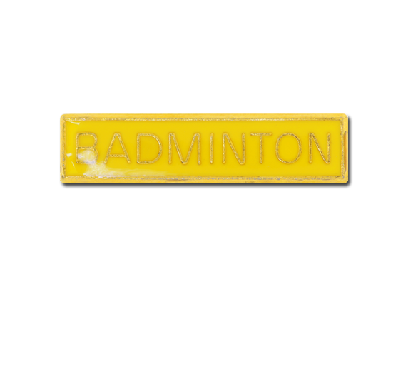Badminton Small Bar Badge