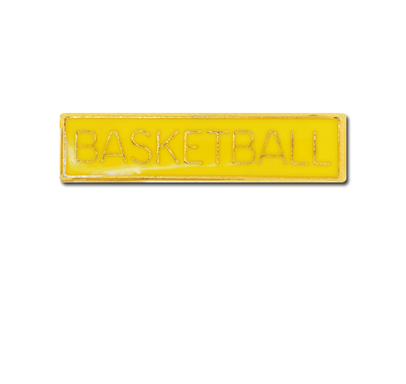 Basketball Small Bar Badge