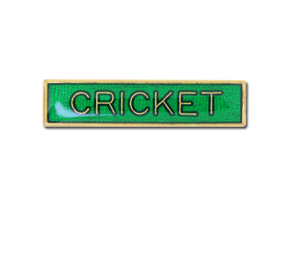 Cricket Small Bar Badge
