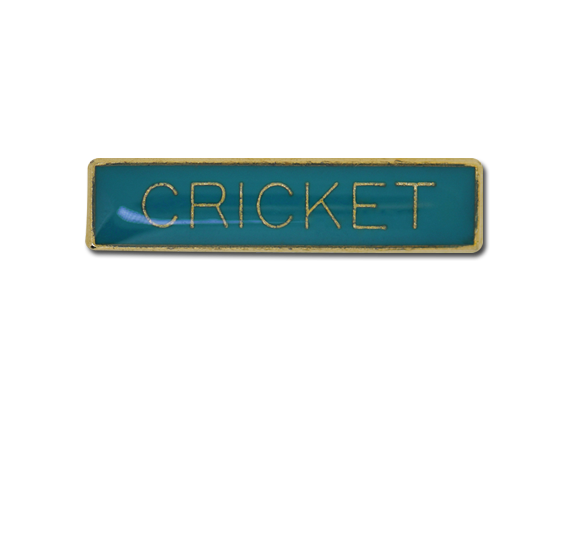 Cricket Small Bar Badge