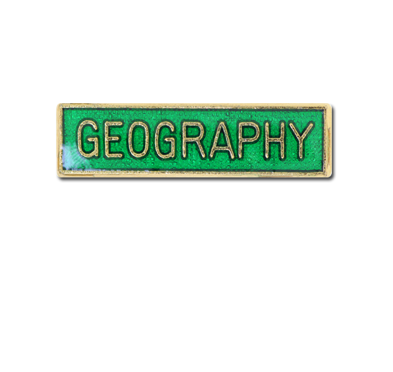 Geography Small Bar Badge