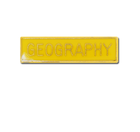 Geography Small Bar Badge