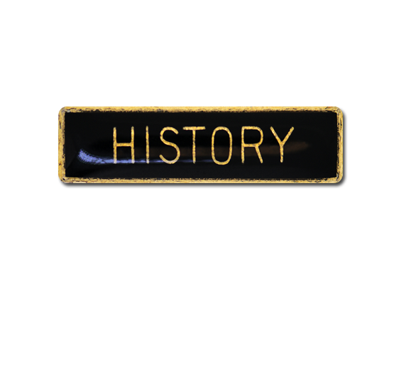 History Small Bar Badge