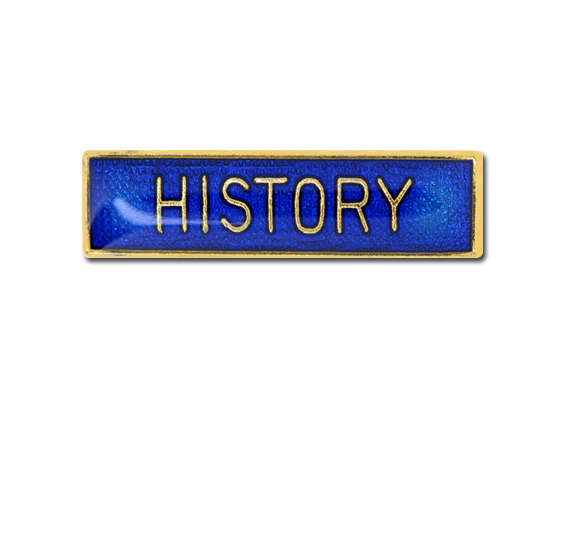 History Small Bar Badge