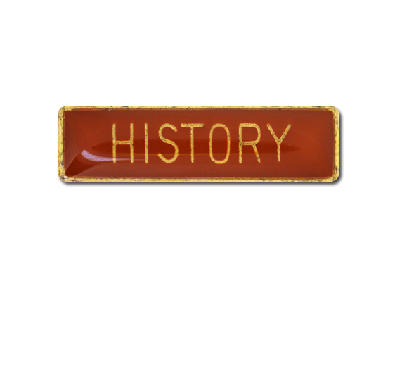 History Small Bar Badge
