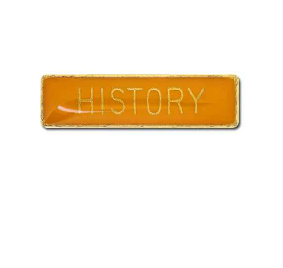 History Small Bar Badge