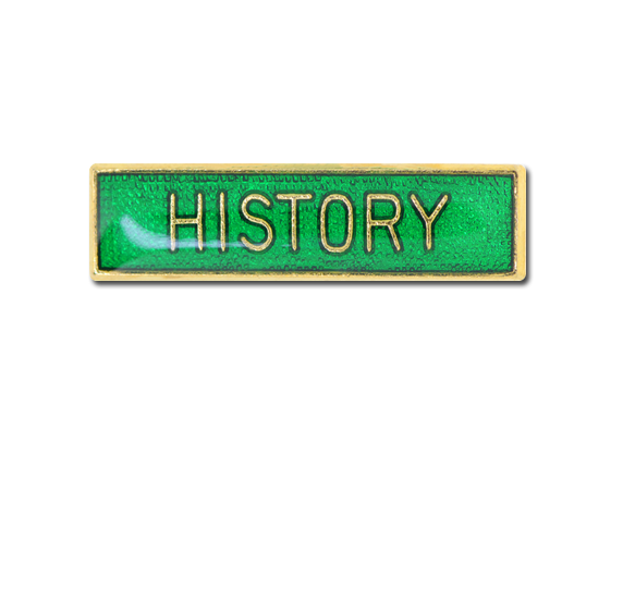 History Small Bar Badge