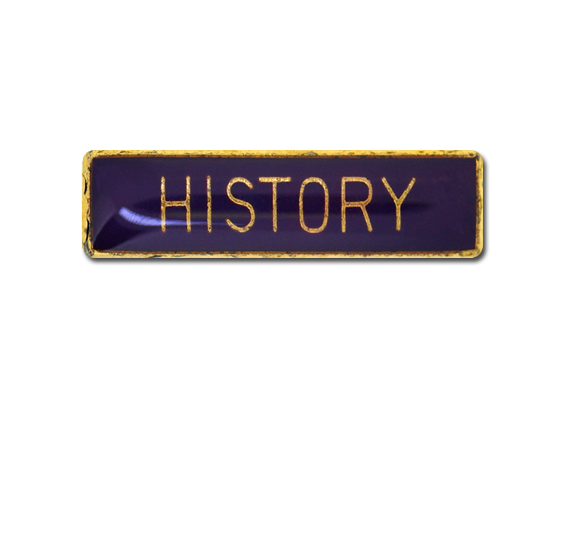 History Small Bar Badge