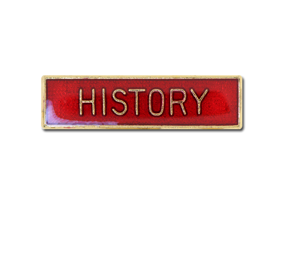 History Small Bar Badge