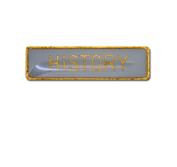 History Small Bar Badge