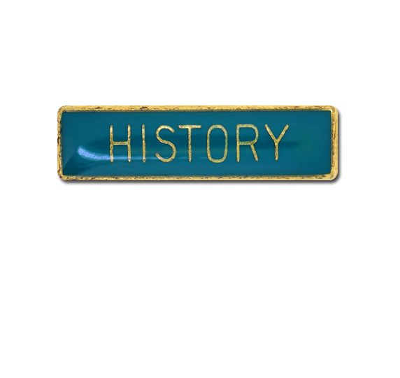 History Small Bar Badge