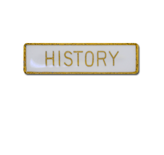 History Small Bar Badge