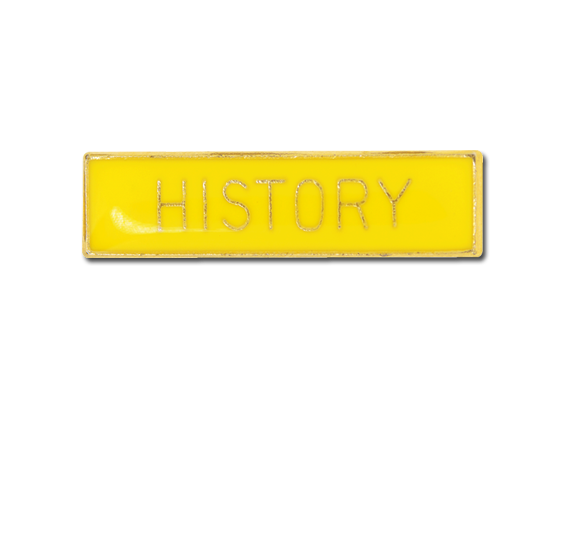 History Small Bar Badge