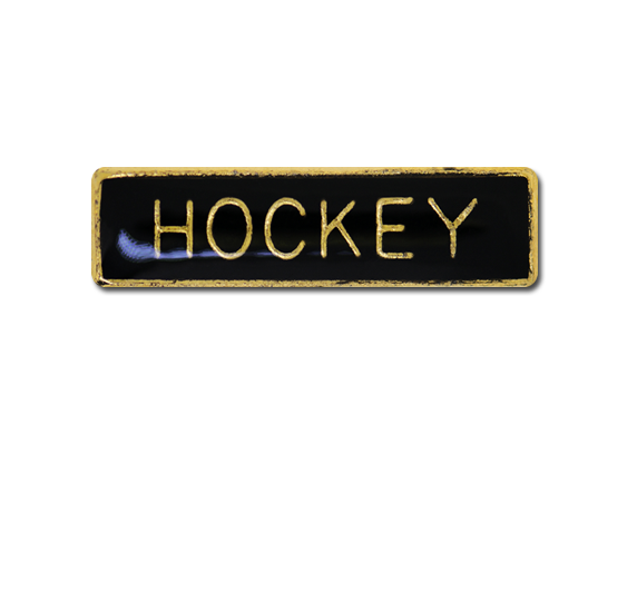 Hockey Small Bar Badge