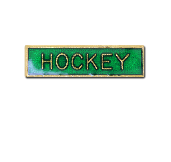 Hockey Small Bar Badge