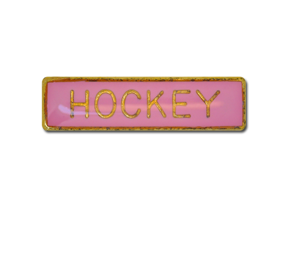 Hockey Small Bar Badge