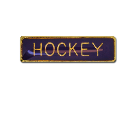 Hockey Small Bar Badge