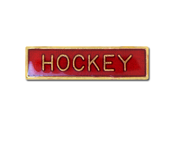 Hockey Small Bar Badge