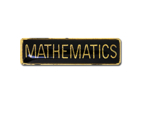 Mathematics Small Bar Badge