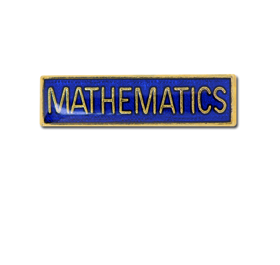 Mathematics Small Bar Badge