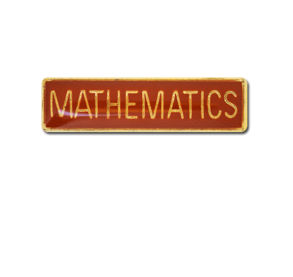 Mathematics Small Bar Badge