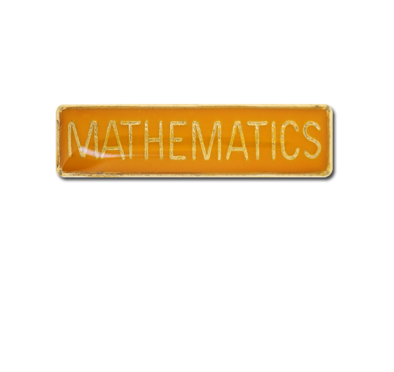 Mathematics Small Bar Badge