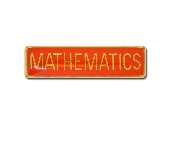 Mathematics Small Bar Badge