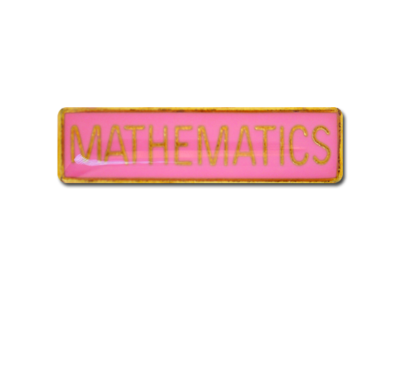 Mathematics Small Bar Badge