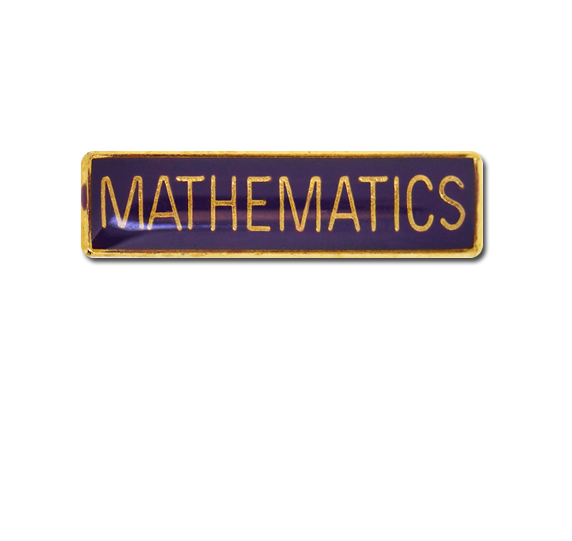 Mathematics Small Bar Badge