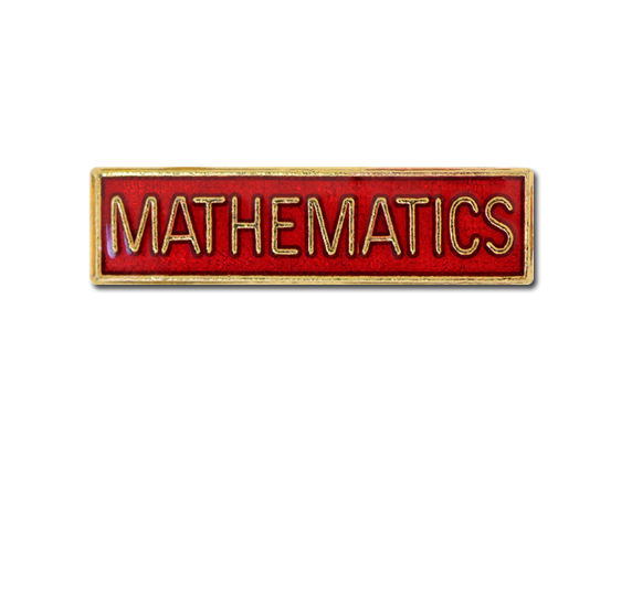 Mathematics Small Bar Badge