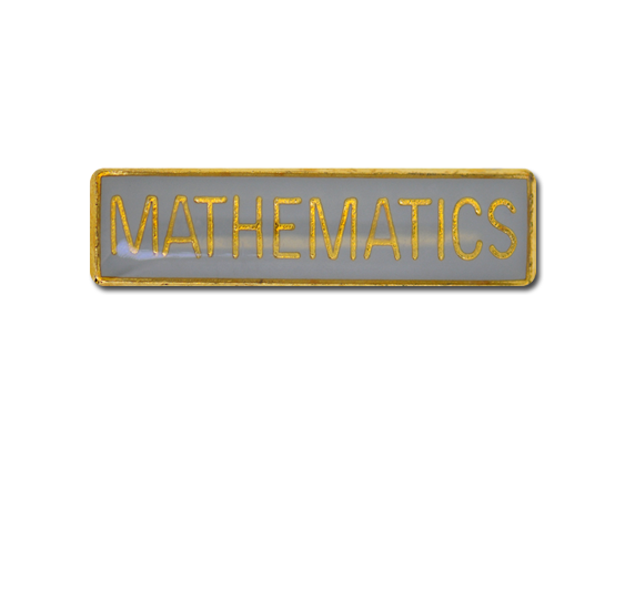 Mathematics Small Bar Badge