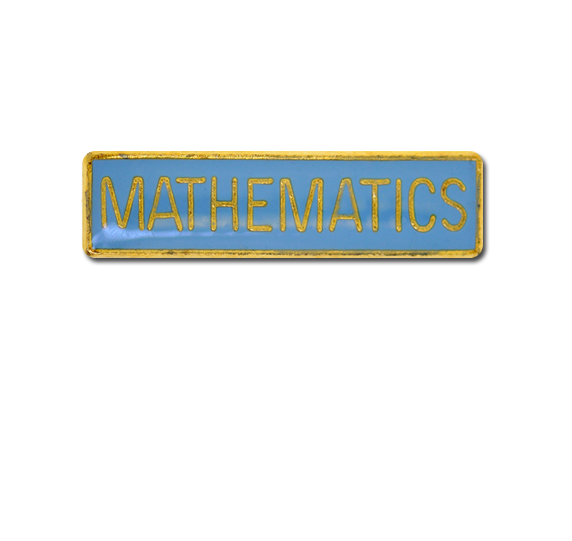 Mathematics Small Bar Badge