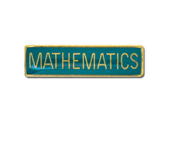 Mathematics Small Bar Badge