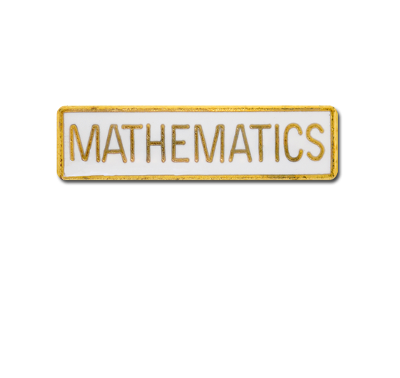 Mathematics Small Bar Badge