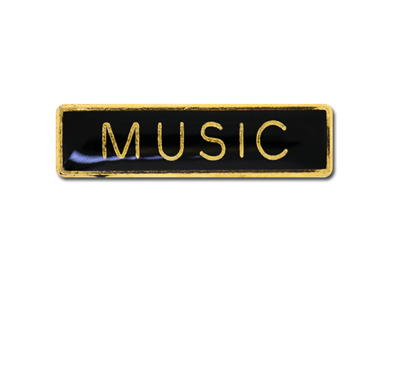 Music Small Bar Badge