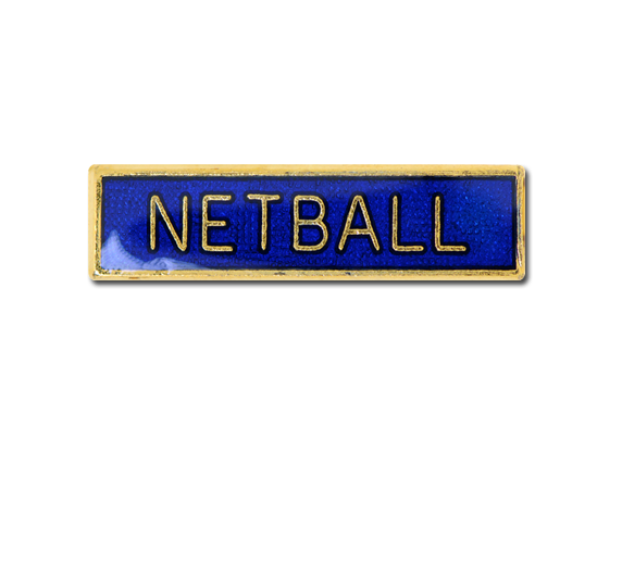 Netball Small Bar Badge