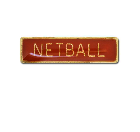 Netball Small Bar Badge