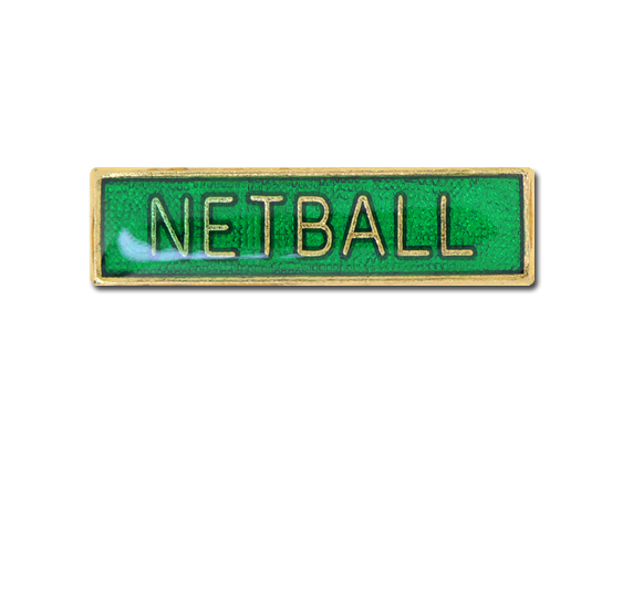 Netball Small Bar Badge