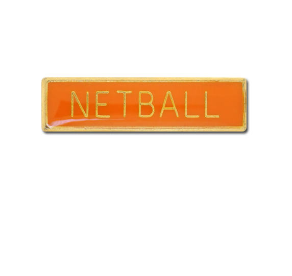 Netball Small Bar Badge