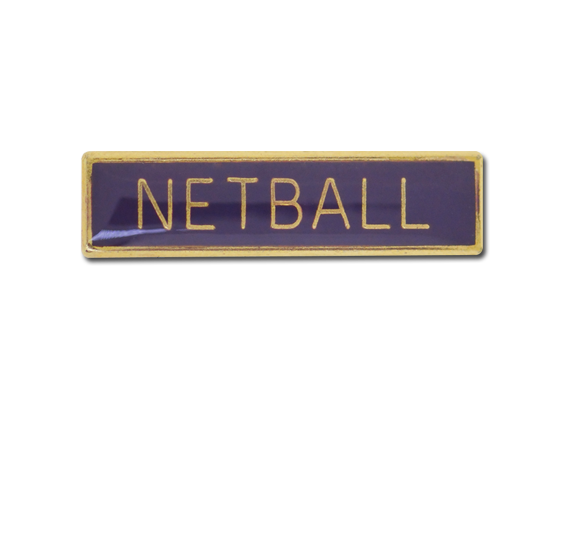 Netball Small Bar Badge