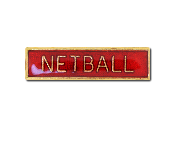 Netball Small Bar Badge