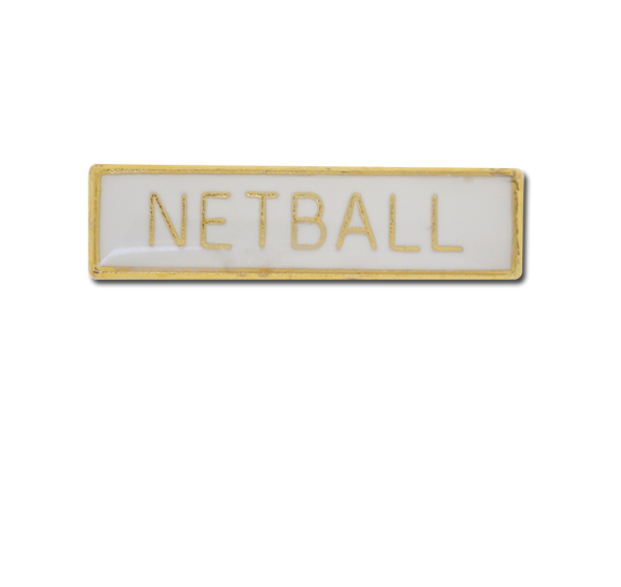 Netball Small Bar Badge