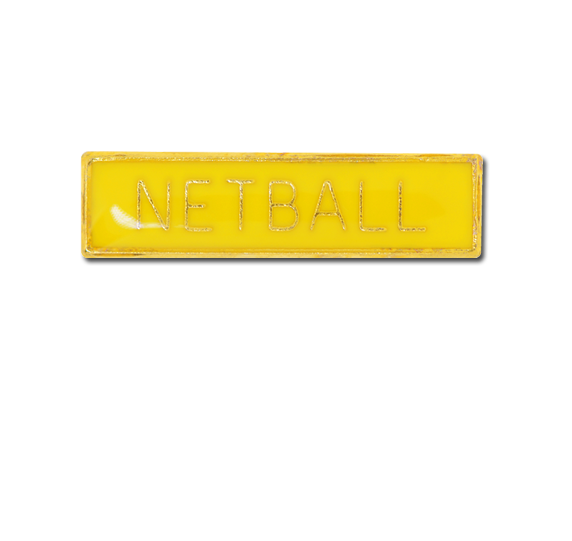 Netball Small Bar Badge