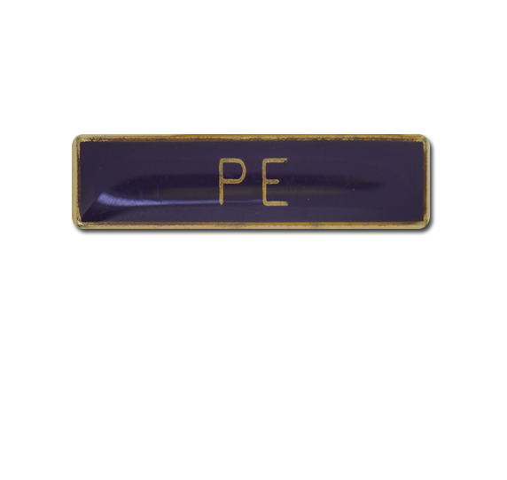 PE Small Bar Badge