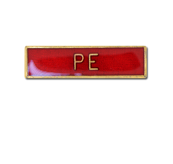 PE Small Bar Badge