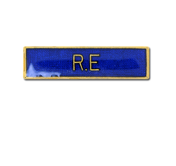 R.E Small Bar Badge