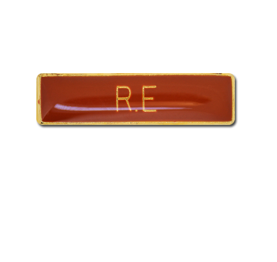 R.E Small Bar Badge