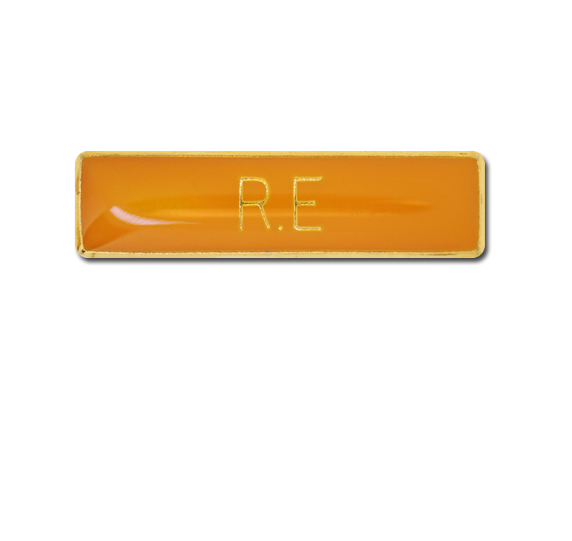 R.E Small Bar Badge