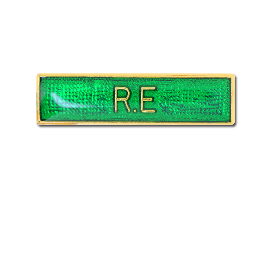 R.E Small Bar Badge